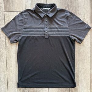 Travis Mathew Gray and Black Polo Shirt